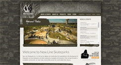 Desktop Screenshot of newlineskateparks.com